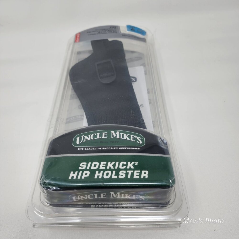 Uncle Mike's Black Kodra Nylon Sidekick Hip Holster (Size 6, Right-Hand)